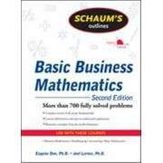 Schaum's Outline of Basic Business Mathematics [Paperback - Used]