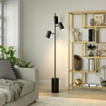 thumbnail image 3 of Henn&Hart 65" Black Floor Lamp, 3 of 5