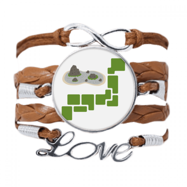 Pulsera de cuero Negro trenzado pulsera de cuerda de amor Unbranded M
