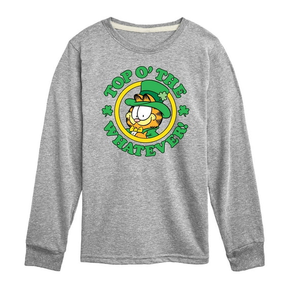 Garfield - Top O The Whatever - Toddler And Youth Long Sleeve Graphic T-Shirt