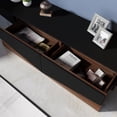 thumbnail image 5 of MONSLIPA Media Console TV Stand - Stylish, with 2 Drawers, Modern Living Room Decor, Black, 5 of 6