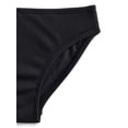 thumbnail image 3 of Weekend Academy Girls Solid Rib Bikini Swim Set, 2-Piece, Sizes 4-18, 3 of 3