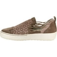 thumbnail image 3 of Women's Jambu Erin Perforated Slip On Sneaker Taupe Kid Suede/Elastic Bungee 8.5 M, 3 of 6