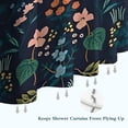 thumbnail image 6 of Pioneer Flower Floral Print Pattern Shower Curtain 72"x72" ,Bathroom Decorative Shower Curtains Set with 12 Hooks,Modern Waterproof Washable Shower Curtain, 6 of 6