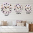 thumbnail image 4 of Designart 'Blossoming Flowers In Pastel Tones' Traditional Wall Clock, 4 of 5