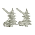 thumbnail image 4 of The Original MantleClip Stocking Holders with Removable ZINC ALLOY Holiday Icons (2-pack Christmas Tree, Silver), 4 of 4