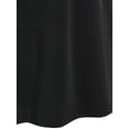thumbnail image 4 of Rosegal Plus Size Marled Raglan Sleeve Tee Black 1X, 4 of 4