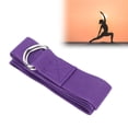 thumbnail image 3 of Correa De Estiramiento Cinturón De Yoga No Elástico Con Hebilla DRing, Para Flexibilidad Y Corrección De La Postura De Danza, 3 of 7