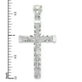 thumbnail image 2 of Golden Fire 925 Sterling Silver Crucifix Pendant for Men - Silver Christian Jewelry, 2 of 5