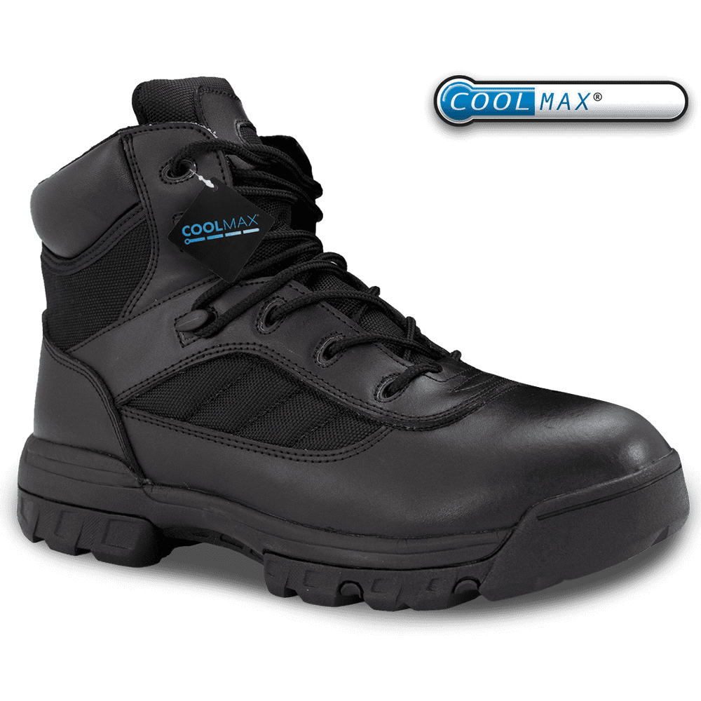 Ryno Gear Ryno Gear 6" Coolmax Tactical Combat Side Zip Boots (Black