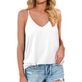 thumbnail image 3 of Birdeem Fashion Woman V-Neck Sleeveless T-Shirt Summer Solid Loose Blouse Tops, 3 of 9