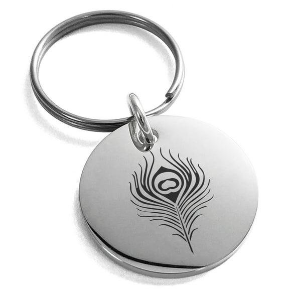 Stainless Steel Hera Greek Goddess of Marriage Engraved Small Medallion Circle Charm Keychain Keyring