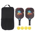 thumbnail image 2 of Remolas de Pickleball, Fibra de Carbono Liviana PU Equipo de Pelota de Pepinillo Suave Con Bolas Con Bolas y Bolsa de Almacenamiento para Abrenamiento, 2 of 7