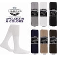thumbnail image 5 of Diamond Star Men’s Tube Socks – Premium Cushioned Cotton Over the Calf Athletic Knee High Socks (White - 6 Pairs 31 inches Big & Tall Over The Calf Socks fit size 13-16), 5 of 6