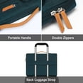 thumbnail image 3 of MOSISO Laptop Sleeve Carrying Case Compatible with 17-17.3 inch Dell, HP, Lenovo, Asus, Pavilion, Ideapad, Acer, Alienware Notebook, 360 Protective Computer Handbag Briefcase with Handle, Teal Green, 3 of 6