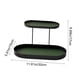 thumbnail image 3 of Double Layer Iron Storage Tray Organizer, Jewelry Perfume Makeup Display Rack, Tabletop Countertop Bathroom Kitchen Shelf, Decorative Metal Holder for Cosmetics Accessories Rings Earrings Keys, 3 of 7
