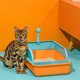 thumbnail image 1 of Organizadores y almacenamiento para baño, caja de arena semicerrada para gatos con barra alta, diseño a prueba de salpicaduras y cubierta extraíble, espacio extra grande, adecuada para gatos adultos,, 1 of 6