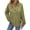 Armygreen, variant on Fantaslook Hoodies for Women Waffle Knit Sweatshirts Drawstring Long Sleeve Tops Button V Neck Pullover