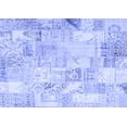 thumbnail image 1 of Ahgly Company Machine Washable Indoor Rectangle Patchwork Blue Transitional Area Rugs, 8' x 10', 1 of 4
