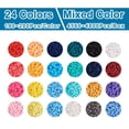 thumbnail image 4 of U8MO 9120~9600pc/box 24 Colors 4mm Flat Round Handmade Polymer Clay Disc Heishi Beads, 4 of 7