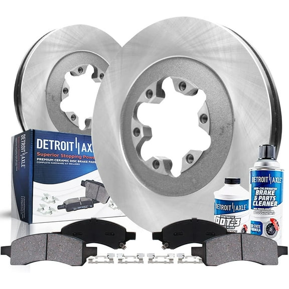 Detroit Axle - Front Brake Kit for 2009-2012 Chevy Colorado GMC Canyon Replacement 2009 2010 2011 2012 Disc Brake Rotors 6pc Ceramic Brakes Pads