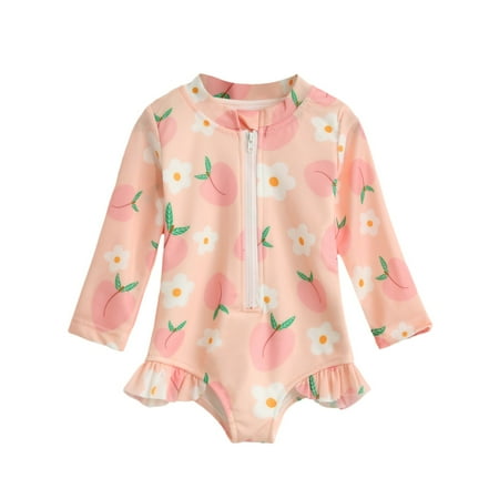 

Baby Overalls Short Sleeve Cartoon Watermalon Flower Prints Romper Soft Round Neck Overalls for Girls