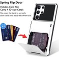 thumbnail image 5 of Wallet Case for Samsung Galaxy S22 Ultra Case with 4-Card Credit Card Holder Slot Shockproof Cover Hybrid Heavy Duty Protection Armor Phone Case Compatible with Galaxy S22 Ultra 5G-White, 5 of 12