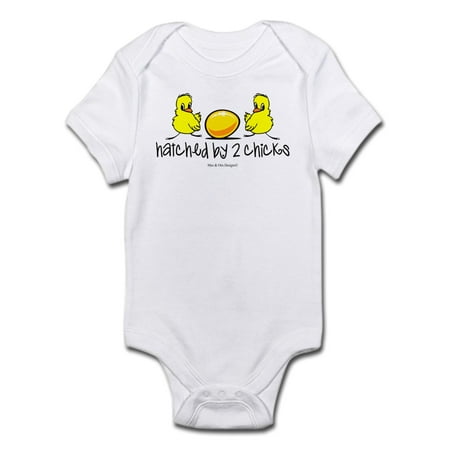 

CafePress - Hatched By 2 Chicks. Infant Body Suit - Baby Light Bodysuit