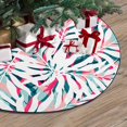 thumbnail image 3 of FMSHPON Summer Floral Palm Leaves Xmas Christmas Tree Skirt Stand Mat for Holiday Party Decoration Indoor Outdoor 36 inches, 3 of 3