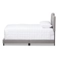 thumbnail image 3 of Baxton Studio Brunswick Light Grey Fabric Upholstered Full Size Bed, 3 of 7