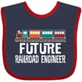 thumbnail image 3 of Inktastic Future Railroad Engineer Train Boys or Girls Baby Bib, 3 of 4