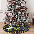 thumbnail image 5 of Yiaed Rock Your Socks Print Christmas Tree Skirt , Tree SkirtsTree Mat for Christmas Winter Holiday Indoor Decorations-48", 5 of 7