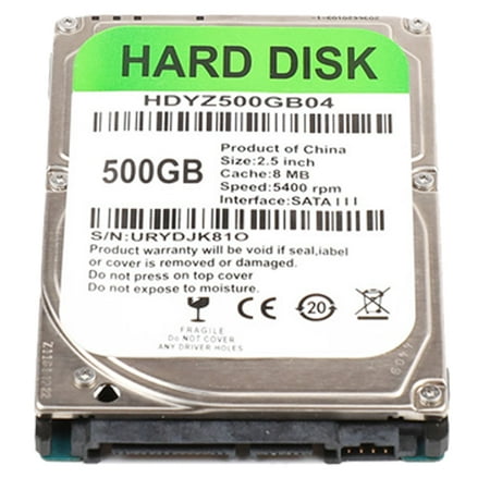 Butwevi 500GB Internal HDD 2.5 inch SATA III 5400RPM Hard Drive