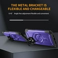 thumbnail image 3 of for iPhone 16 Plus Case Magnetic with Camera Ring Kickstand, Slim Shockproof Military Protecive Wireless Charging Phone Cover Case Compatible with iPhone 16 Plus, Purple, 3 of 7