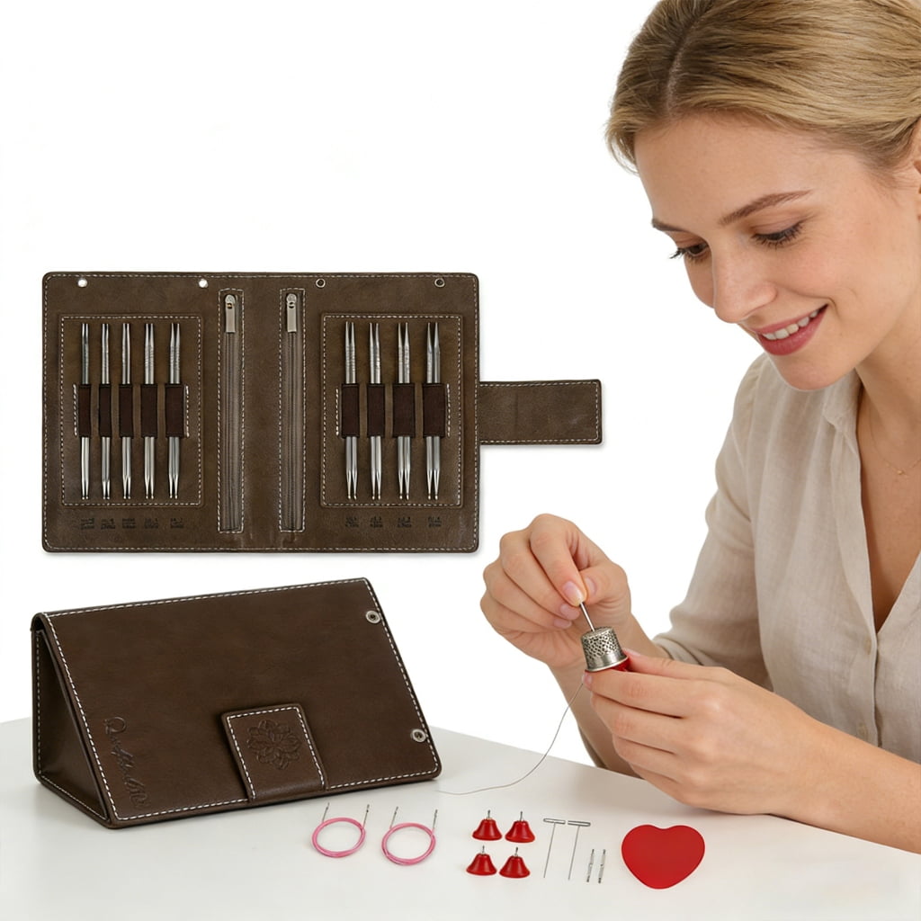Portable Detachable Circular Knitting Needle Stainless Steel for Easy Storage