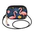 thumbnail image 2 of FORMRS Mini Crossbody Bag for Women Adjustable Shoulder Rope Travel Casual Phone Purse, Floral Flamingo, 2 of 7