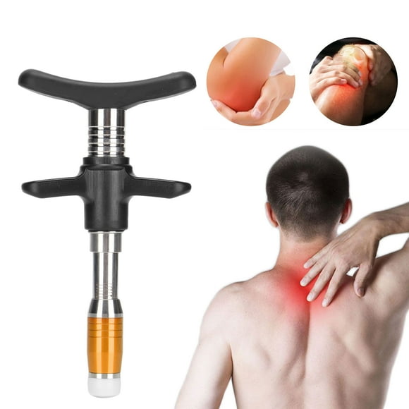 Chiropractic Adjustment Tool, 10 Levels Manual Single Head Spinal Massager Hand Back Massage Tool Gun Device Portable Chiropractic Adjustment Tool