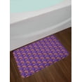 thumbnail image 2 of Leaf Bath Mat, Print of Colorful Tropical Leaves Intertwined Design Night in a Jungle Concept, Plush Bathroom Decor Mat with Non Slip Backing, 29.5" X 17.5", Quartz Marigold, by Ambesonne, 2 of 2
