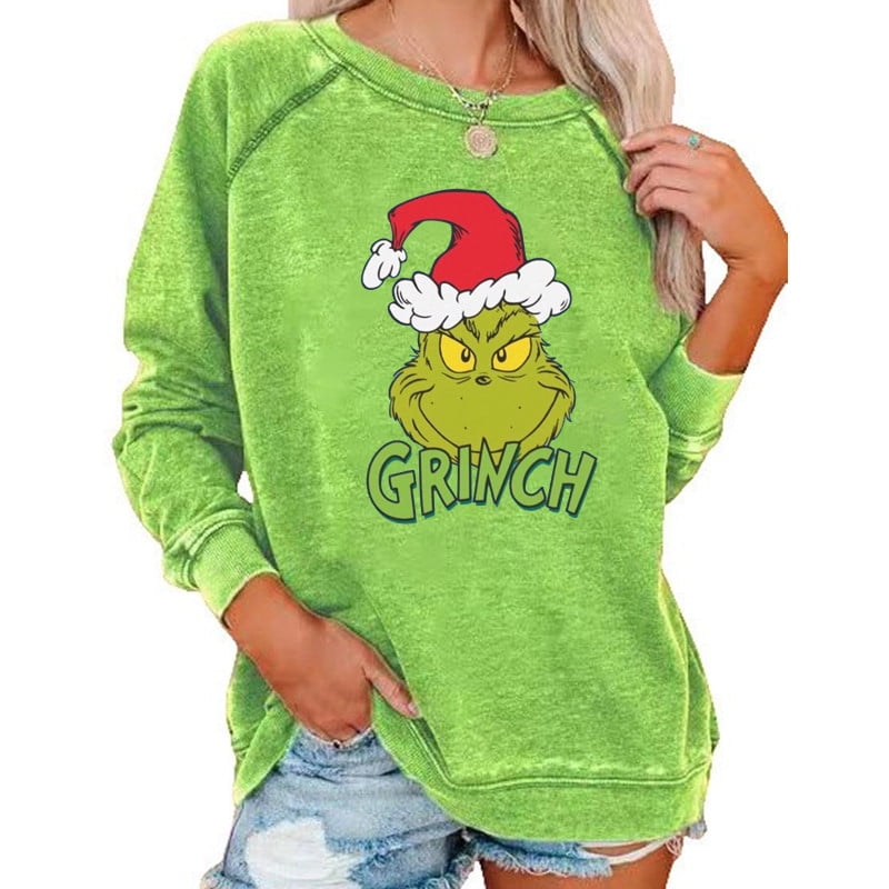 Basic Grinch Green Guy Retro Sweatshirt, Grinch Sweatshirt Womens