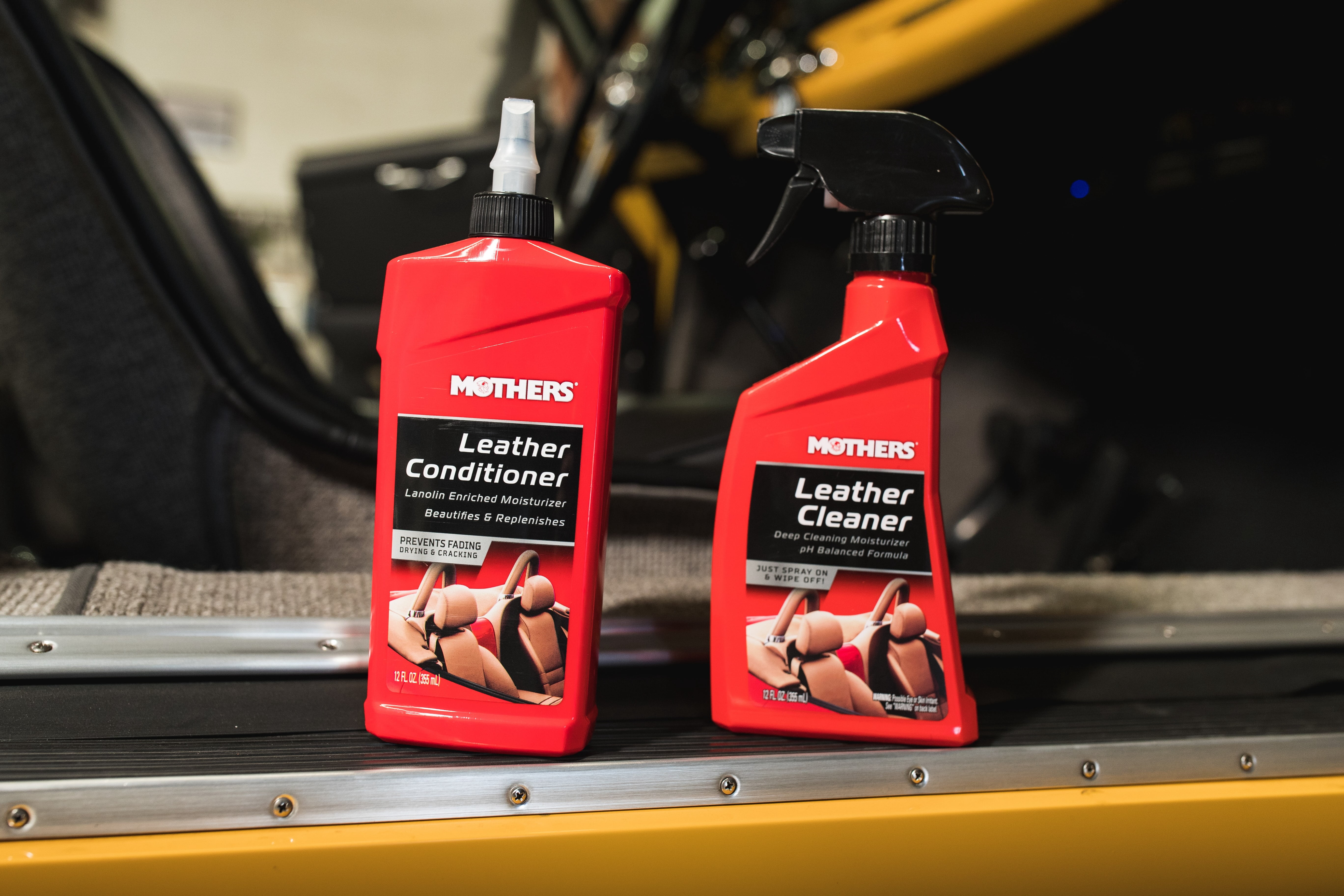 Mothers Leather Cleaner and Conditioner, 12 oz, Clear