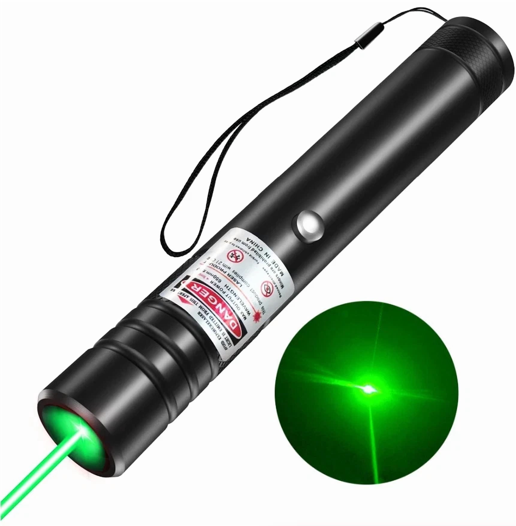CRESTIN- 900Miles Rechargeable Lazer Green Laser Pointer Pen Astronomy Visible Beam Light