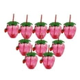 thumbnail image 2 of Lipstore 10x Strawberry Sippy Cup with Straw for Kids for Hawaiian Household Birthday Pink Keychain, 2 of 8