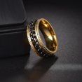 thumbnail image 4 of Mens Anxiety Rings Fidget Rings For Men Women Chain Spinner Rings For Kids Teen Titanium Steel Rings, 4 of 5