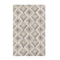 thumbnail image 2 of Taluah Hand-Crafted Modern Diamond Geometric Cotton and Wool Indoor Area Rug - 6' x 9', Dove-Gray, 2 of 7