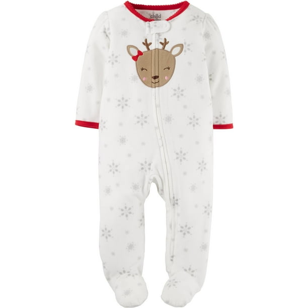 Child of Mine by Carter's Carters Infant Girls White Fleece Reindeer