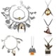 thumbnail image 2 of Colección de la Escuela de Magia Joyería Pulsera combinada con alas de cuentas doradas Collar de aleación con forma de reloj de arena, 2 of 6