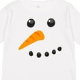 thumbnail image 4 of Inktastic Snowman Face Boys or Girls Long Sleeve Toddler T-Shirt, 4 of 5