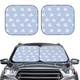 thumbnail image 2 of Vsdgher Cute Poodle Dog Print Car Windshield Sun Shade, Reflective Sunshade Window Sunshade Sun Visor Protector Fit for Cars,Trucks,SUVs-Large, 2 of 6