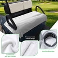 thumbnail image 5 of Golf Cart Seat Covers for 2 Seater, Grey Ombre Soft Microfiber Cart Seat Towel Blanket, Summer Minimalist Ocean Waves Absorbent Breathable Non Slip Bench Seats Protector for Golf Course 51"x31", 5 of 9