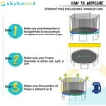 thumbnail image 3 of SkyBound NETJZ-1506ST0000 15ft. Trampoline Net for Trampolines using 6 Straight Poles or 3 Arches, 3 of 5